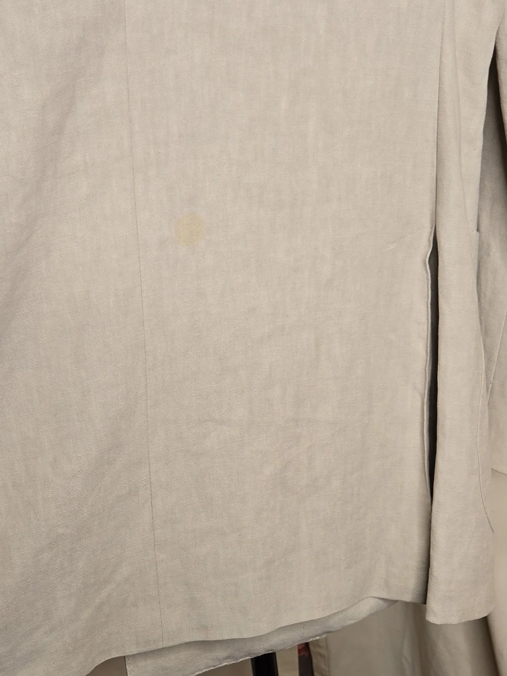Men's Double-Breasted Cream Blazer